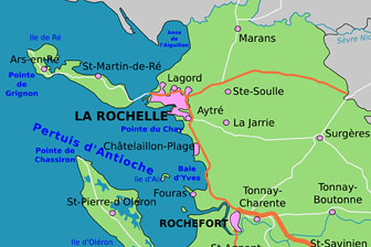 carte de l'île de Ré