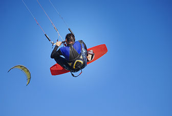pratique du kitesurf