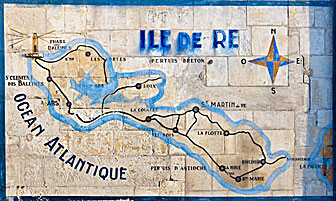carte des communes de l'île de Ré